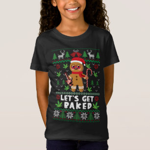 Lets Get Lit Menorah Hanukkah Funny Christmas Ugly T-Shirt
