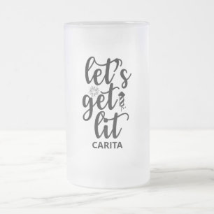 Let's Get Lit Personalised Frosted Mug