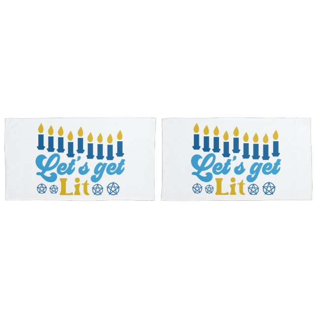 Let's Get Lit! Pillowcases (Front-Set)