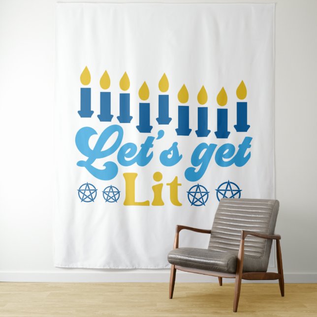 Let's Get Lit! Tapestry (In Situ)