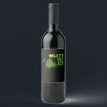 Let's Get Lit Tipsy Christmas Tree Funny Essential Wine Label<br><div class="desc">Let's Get Lit Tipsy Christmas Tree Funny Essential: A funny Christmas tree design showing tipsy holiday vibes. Perfect for humour fans. Playful,  witty,  and seasonal.</div>