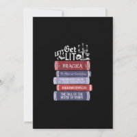 Let's Get Lit - Vintage Horror Book Lover Bookworm