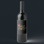 Let's Get Lit Wine Glasses Christmas Lights Drinki Wine Label<br><div class="desc">Let's Get Lit Wine Glasses Christmas Lights Drinking Lover Classic: A festive drinking design featuring wine glasses and lights. Perfect for Christmas parties. Fun,  stylish,  and seasonal.</div>