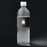 Let's Get Lit… With Christmas Lights! Christmas Cl Water Bottle Label<br><div class="desc">Let's Get Lit… With Christmas Lights! Christmas Classic: A cheerful holiday pun featuring bright Christmas lights. Perfect for festive humour lovers. Fun,  witty,  and seasonal.</div>