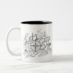 Let's Get Lost - Adventure Typography   Mug