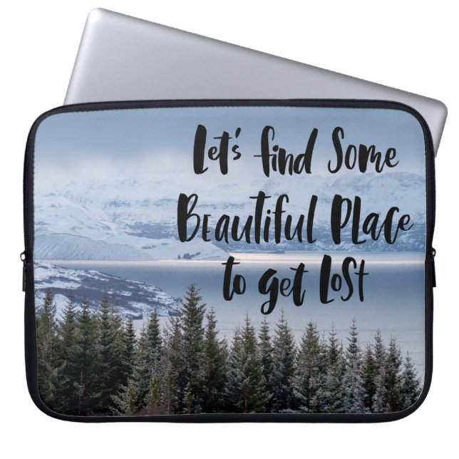 Let's Get Lost Laptop Sleeve (Front)