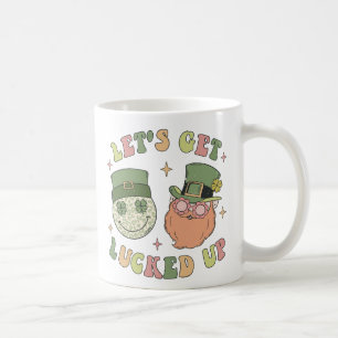 Let's Get Lucked Up - Funny Leprechaun Clover Coffee Mug
