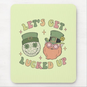 Let's Get Lucked Up Leprechaun Mouse Mat