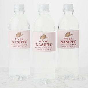  Let's Get Nashty Nashville Bachelorette Party Water Bottle Label