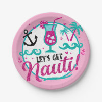 Let's Get Nauti! Nautical Bachelorette Plates