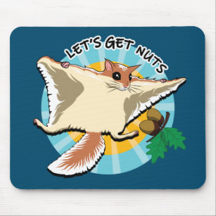 Let's Get Nuts - Flying Squirrel Mouse Mat
