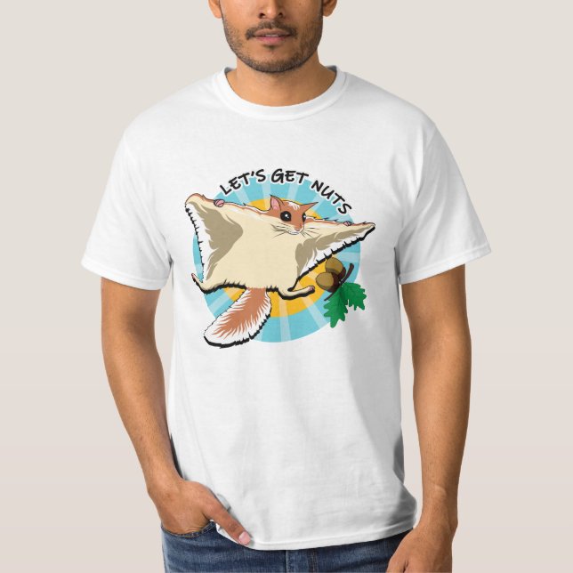 Let's Get Nuts - Flying Squirrel T-Shirt (Front)