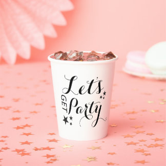 Let's Get Party Paper Cup