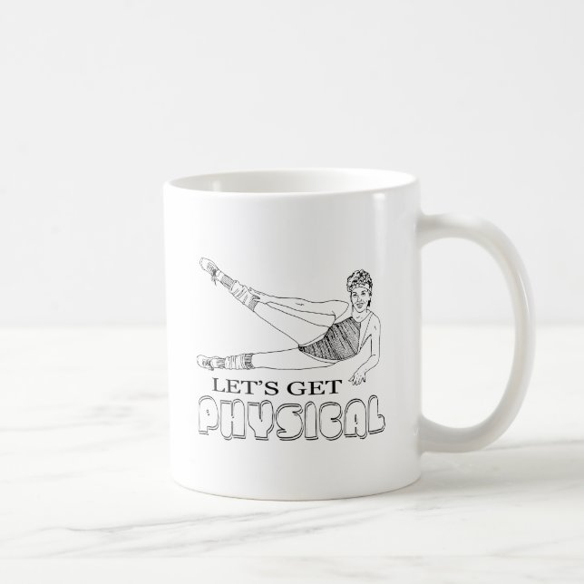 Let's get physical coffee mug (Right)