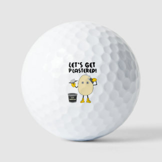 Let's Get Plastered  Golf Balls