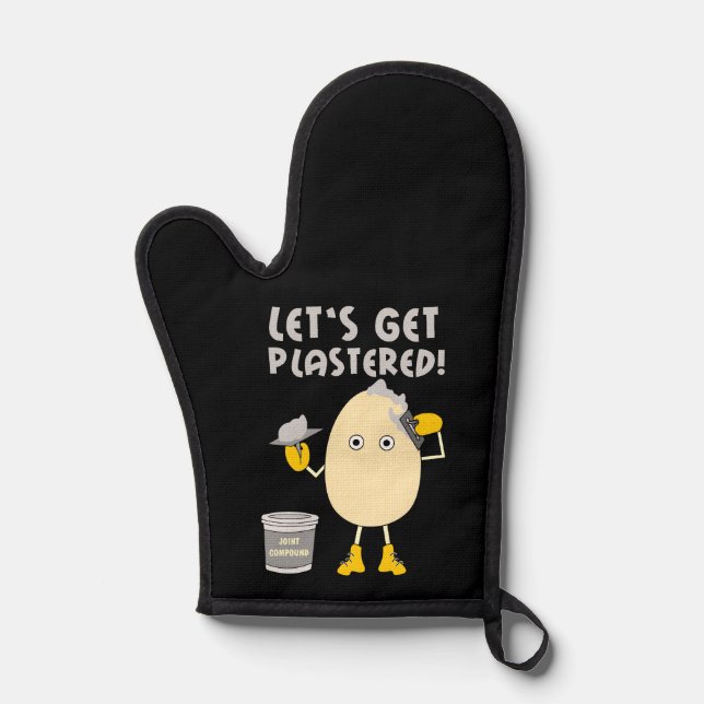 Let's Get Plastered  Oven Mitt (Front)