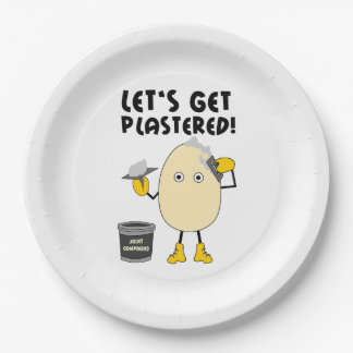 Let's Get Plastered Paper Plate