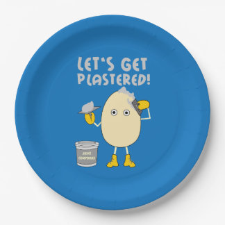 Let's Get Plastered Paper Plate