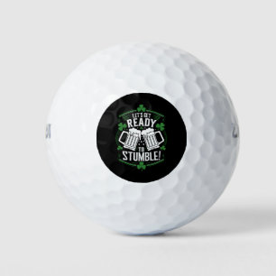 Lets Get Ready To Stumble Funny St Patrick's Day Golf Balls