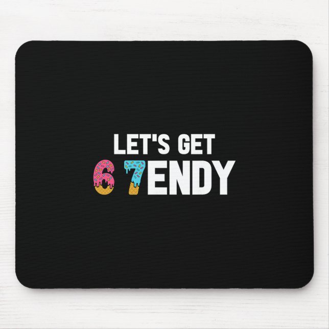 Let's Get Sendy 67 Ice Cream 7endy 6 7endy 67 Meme Mouse Mat (Front)
