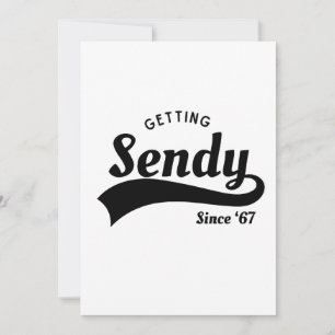 Let's Get Sendy Mason 67 Meme Vintage  Invitation