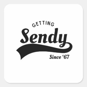 Let's Get Sendy Mason 67 Meme Vintage  Square Sticker