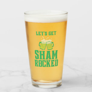 Let's Get Shamrocked St. Patrick's Day Glass