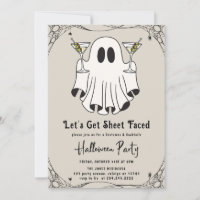 Let's Get Sheet Faced Martini Halloween Party
