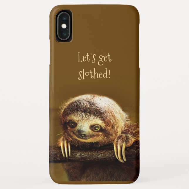 Let's get Slothed (customisable) Phone Case (Back)