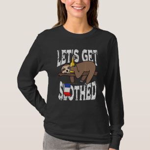 Let's Get Slothed French Beer Festival Party Men W T-Shirt