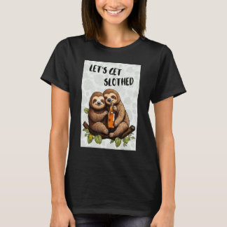 Let's get slothed Funny Sloth Lover Friends party T-Shirt