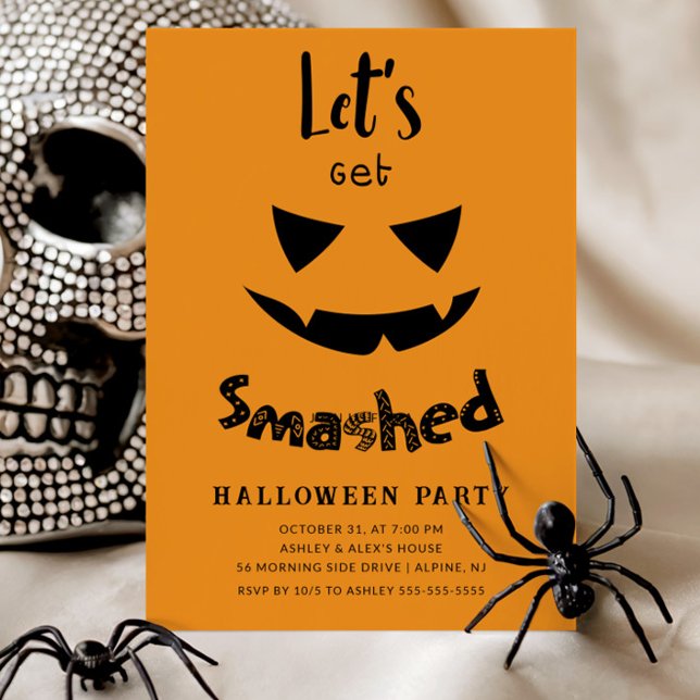 Let's Get Smashed Adult Halloween Invitation (Creator Uploaded)