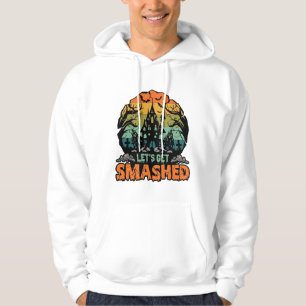 Lets Get Smashed Halloween Haunted House Sunset Ba Hoodie