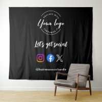 Let's Get Social Media Icons Custom logo