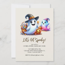Let's Get Spooky, 2 Cute Ghost Halloween
