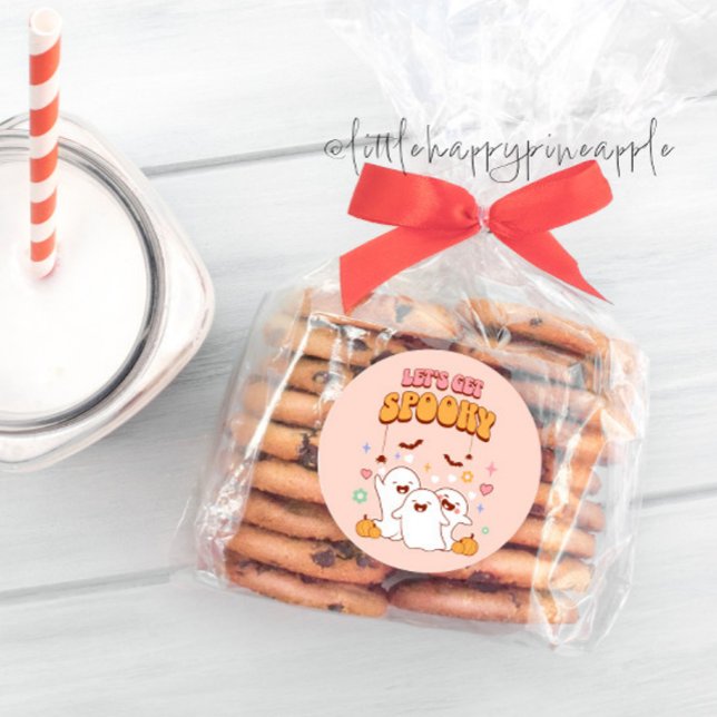 Let's Get Spooky Classic Round Sticker (Creator Uploaded)