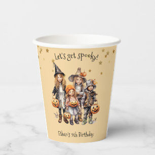 Let's get spooky! Costume kids birthday party Paper Cups