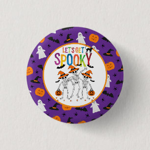 Let's Get Spooky Halloween 3 Cm Round Badge