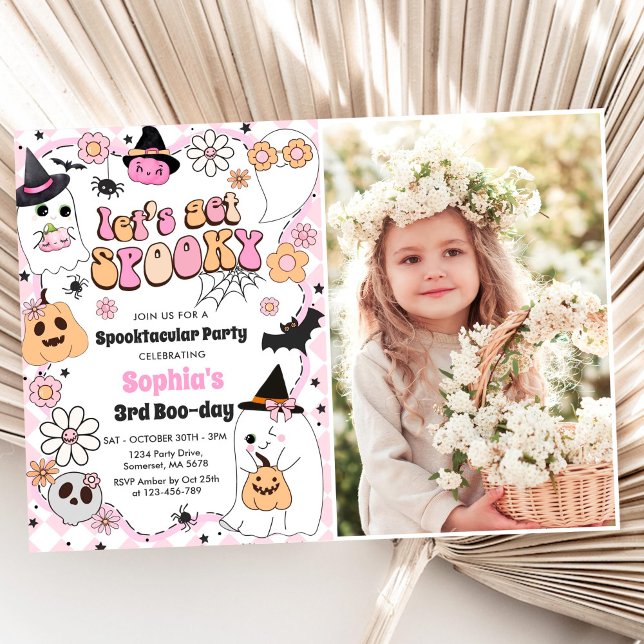 Let's Get Spooky Halloween 3rd Birthday  Invitation (Creator Uploaded)