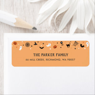 Let's get spooky Halloween Birthday Party Orange