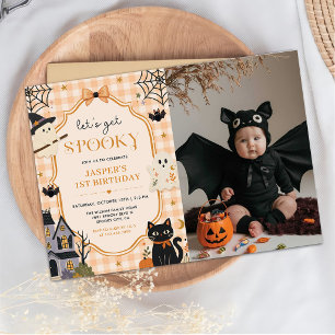 Let's get Spooky Halloween Birthday Party Photo Invitation