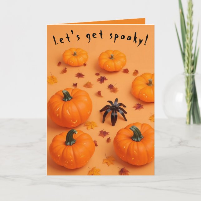 Let's Get Spooky!  Halloween Card (Front)
