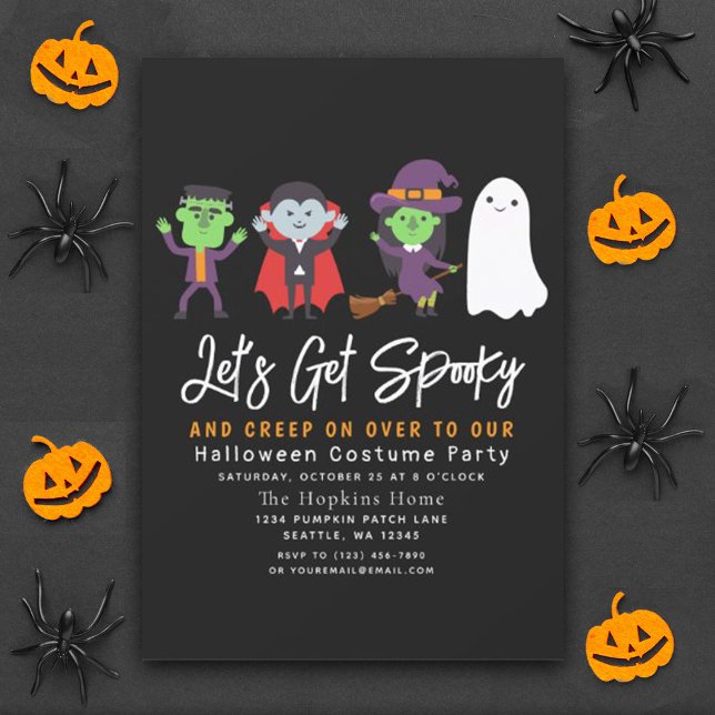 Let's Get Spooky Halloween Costume Party  Invitation (Creator Uploaded)