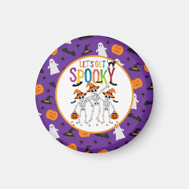 Let's Get Spooky Halloween  Magnet (Front)