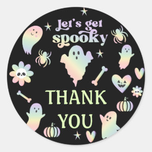 Let's Get Spooky,Halloween party Classic Round Sticker