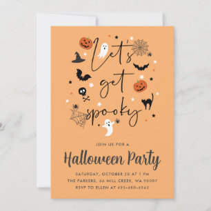 Let's get spooky Halloween Party Invitation
