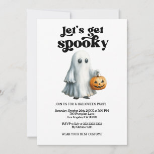  Let's Get Spooky,Halloween party Invitation
