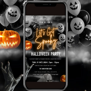 Lets Get Spooky Halloween Party Invitation