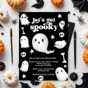  Let's Get Spooky,Halloween party Invitation