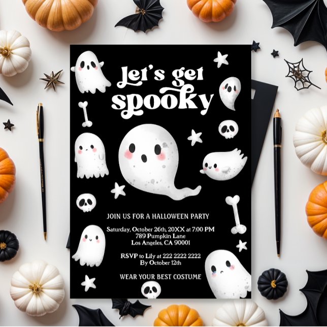  Let's Get Spooky,Halloween party Invitation (Creator Uploaded)